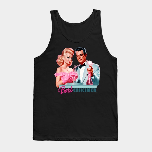 Barbie x Oppenheimer | Barbenheimer retro Tank Top by RetroPandora